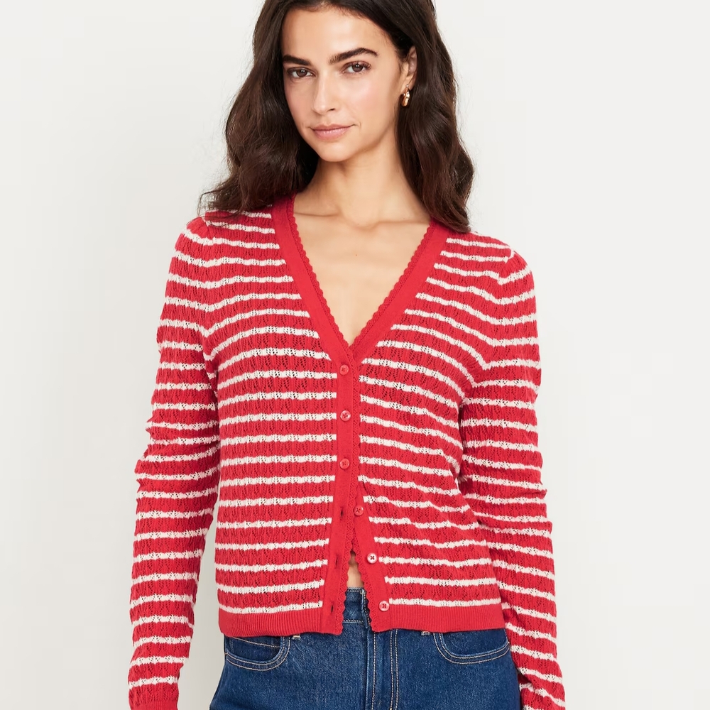 SoSoft Lite Pointelle Cardigan - Old Navy